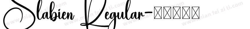 Slabien Regular字体转换